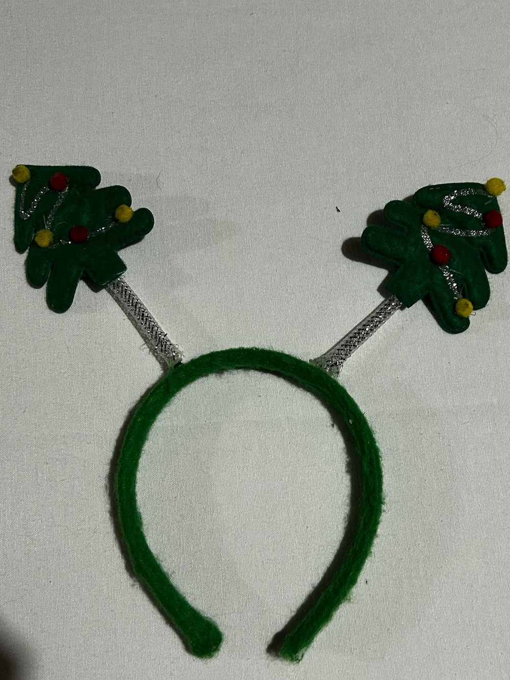 Green Holiday Tree Headband Kids Costume Accessory